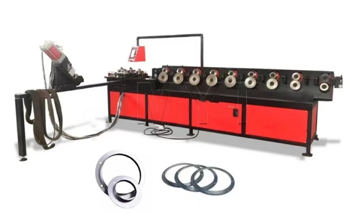 Maszyna do formowania okrągłych kołnierzy kanałów HVAC / Linia produkcyjna okrągłych kątowych kołnierzy stalowych
